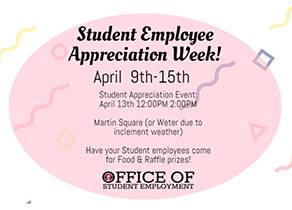 Student Employee Appreciation Week