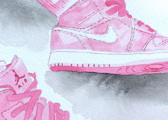 pink air jordan basketball shoes