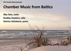 Beach with text Chamber Music from Baltics