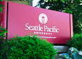 Photo: SPU sign on campus