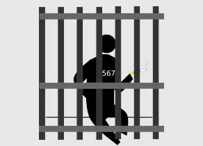 a depiction of a prisoner