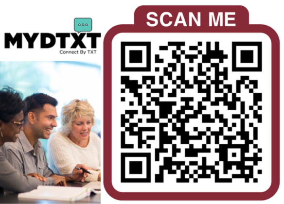 Dining Services QR code for MyDTXT