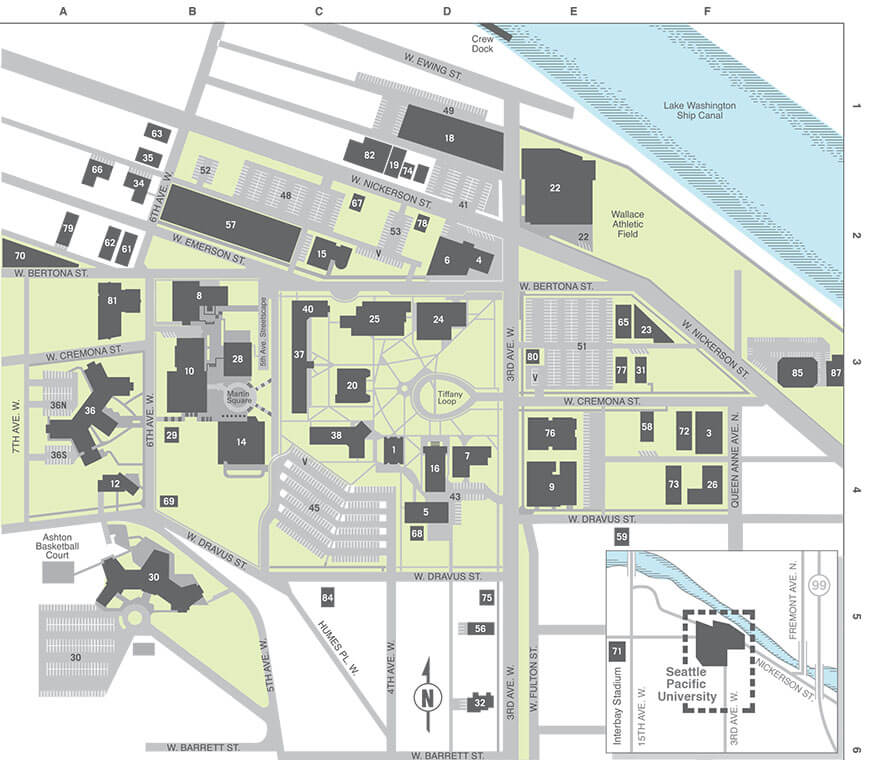 Campus Map Seattle Pacific University